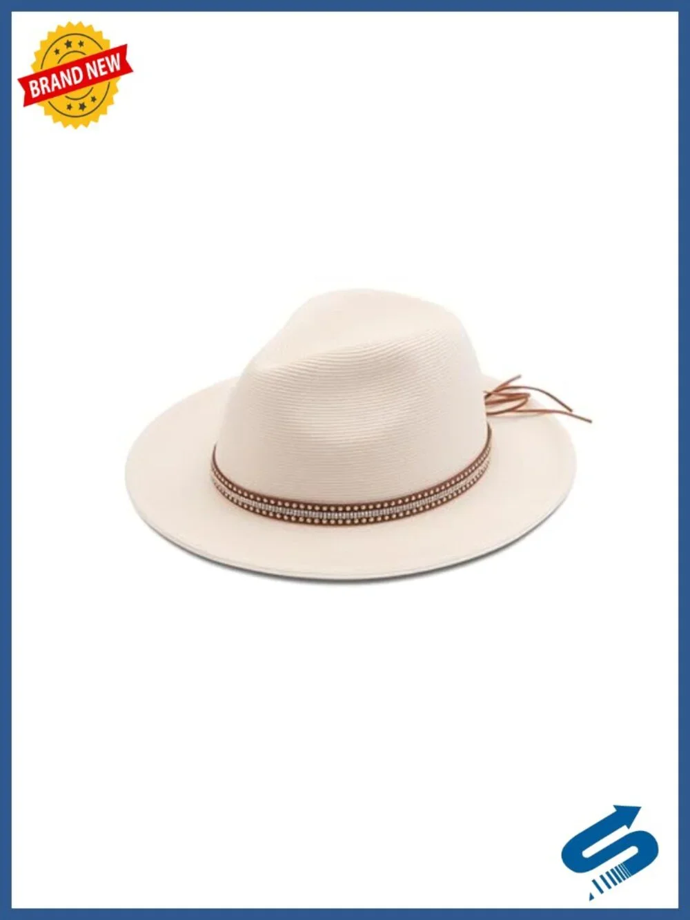 UPF50+ Packable Straw Fedora Sun Hat with Adjustable Chin Strap